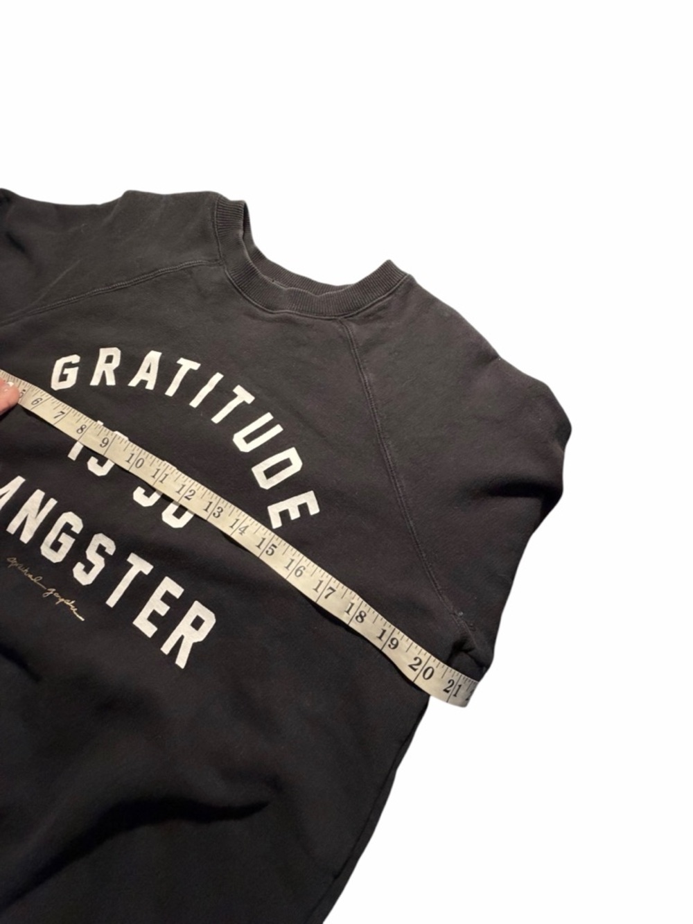 Spiritual Gangster "Gratitude Is So Gangster" Black Crewneck Sweatshirt Sz Small - Picture 11 of 11